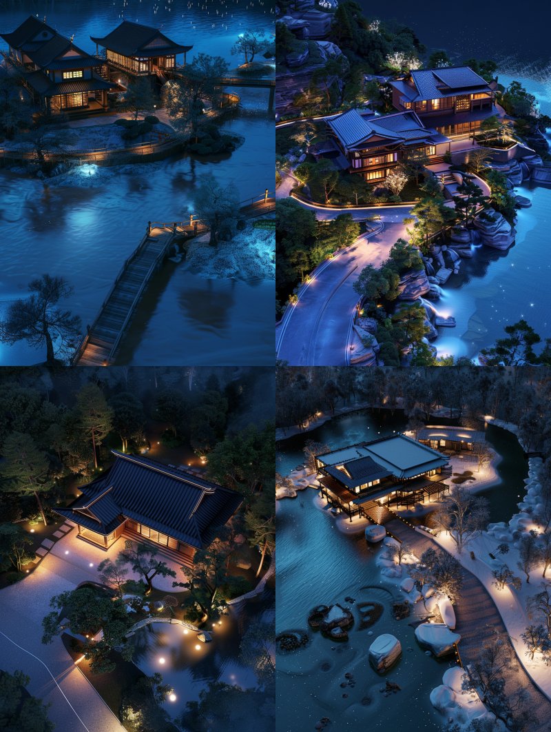 anthonythompson1928_Hot_Spring_Flowing_Water_Villa_Nighttime_St_b4fa6030-41f7-43fd-81cc-17d0f9a805d1.png